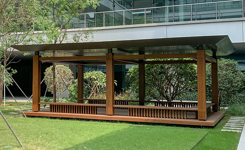 重竹木涼亭 重竹木涼亭