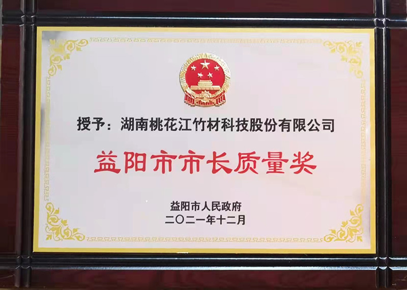 益陽市市長質(zhì)量獎(jiǎng)牌匾
