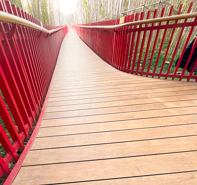 林梢棧道之防腐竹木地板 林梢棧道之防腐竹木地板