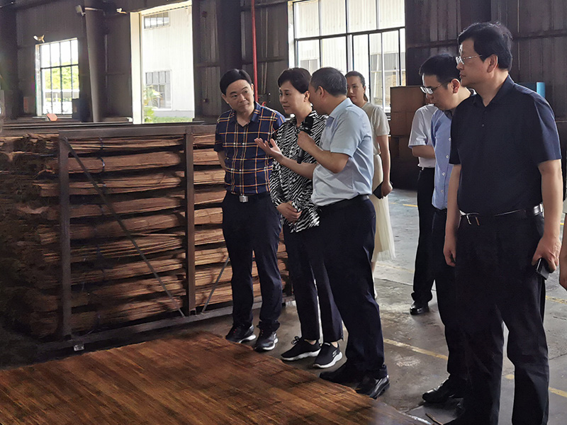 黃蘭香書(shū)記一行深入桃花江竹材生產(chǎn)車間調(diào)研 黃蘭香書(shū)記一行深入桃花江竹材生產(chǎn)車間調(diào)研