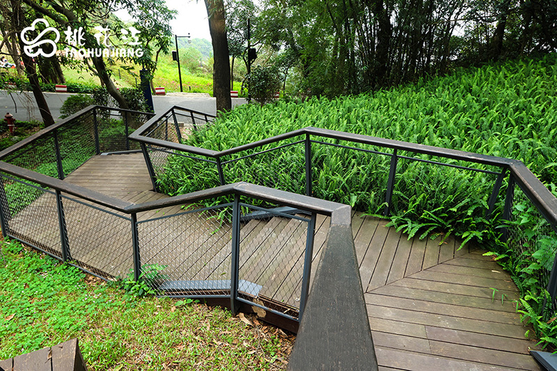 高炭竹木欄桿 高炭竹木欄桿