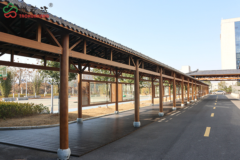 竹裝配式文化連廊