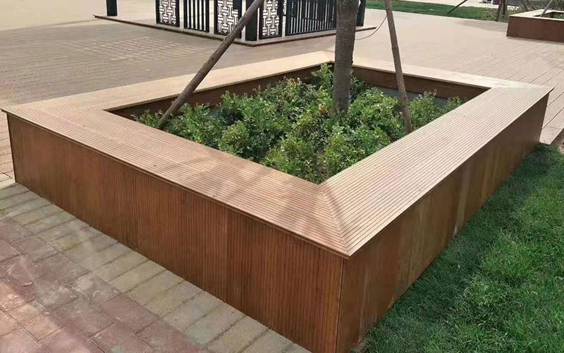 景觀竹木圍樹椅，景觀圍樹凳